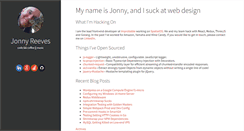 Desktop Screenshot of jonnyreeves.co.uk
